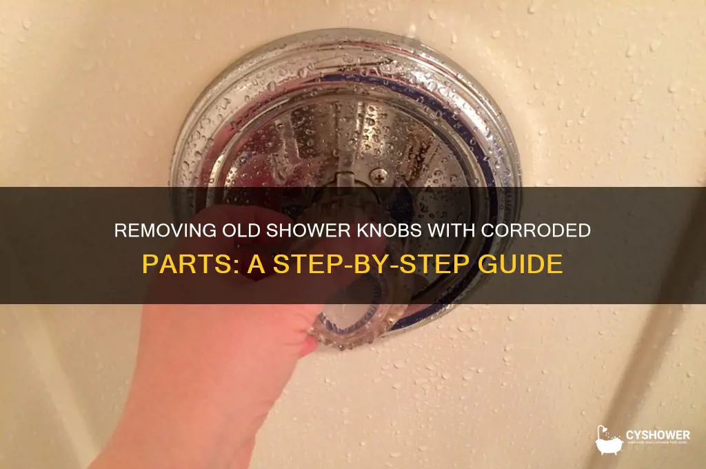 how to take off a old shower knob with cortdont
