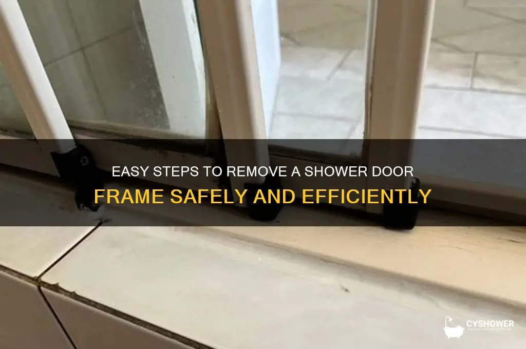how to take off a shower door frame