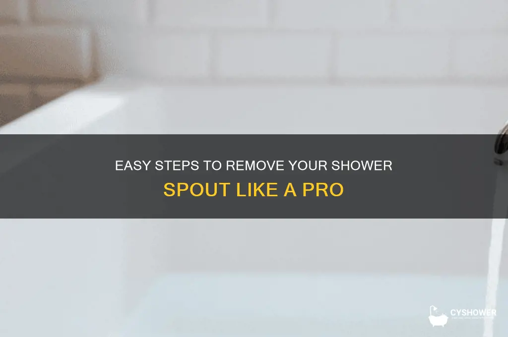 how to take off a shower spout