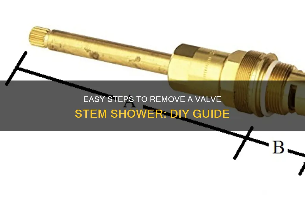 how to take off a valve stem shower
