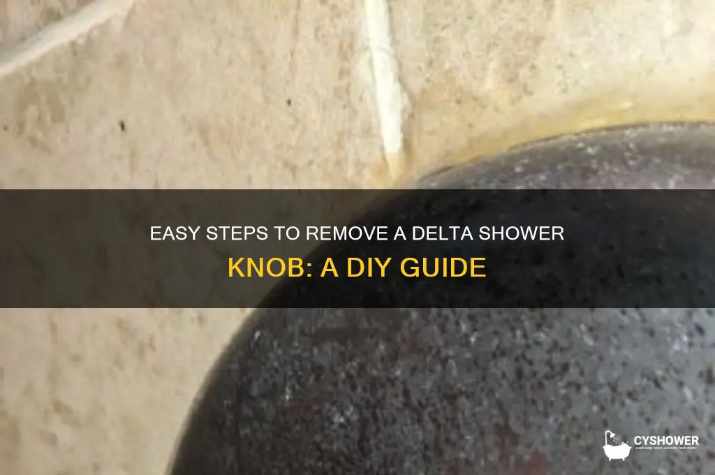 how to take off delta shower knob