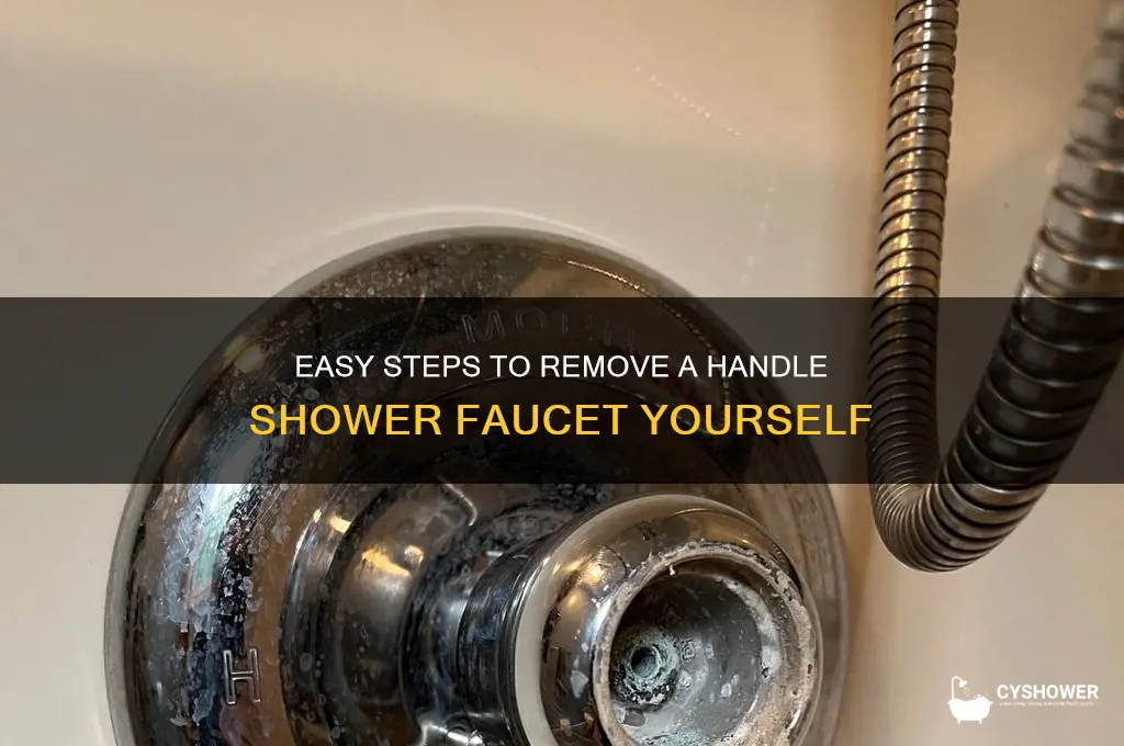 how to take off handle shower faucet