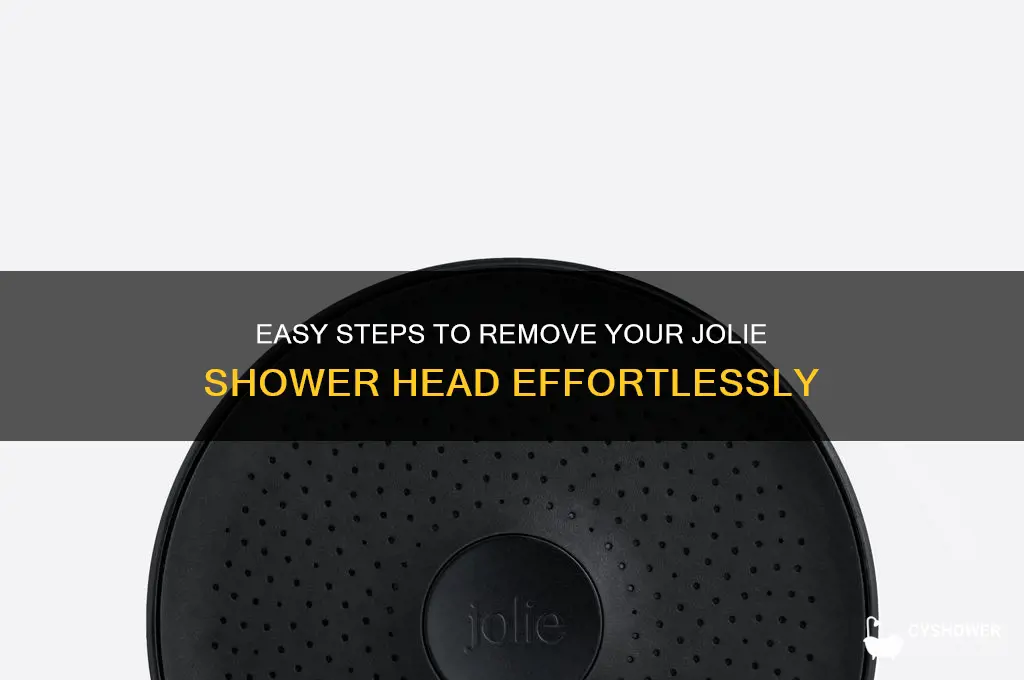 how to take off jolie shower head