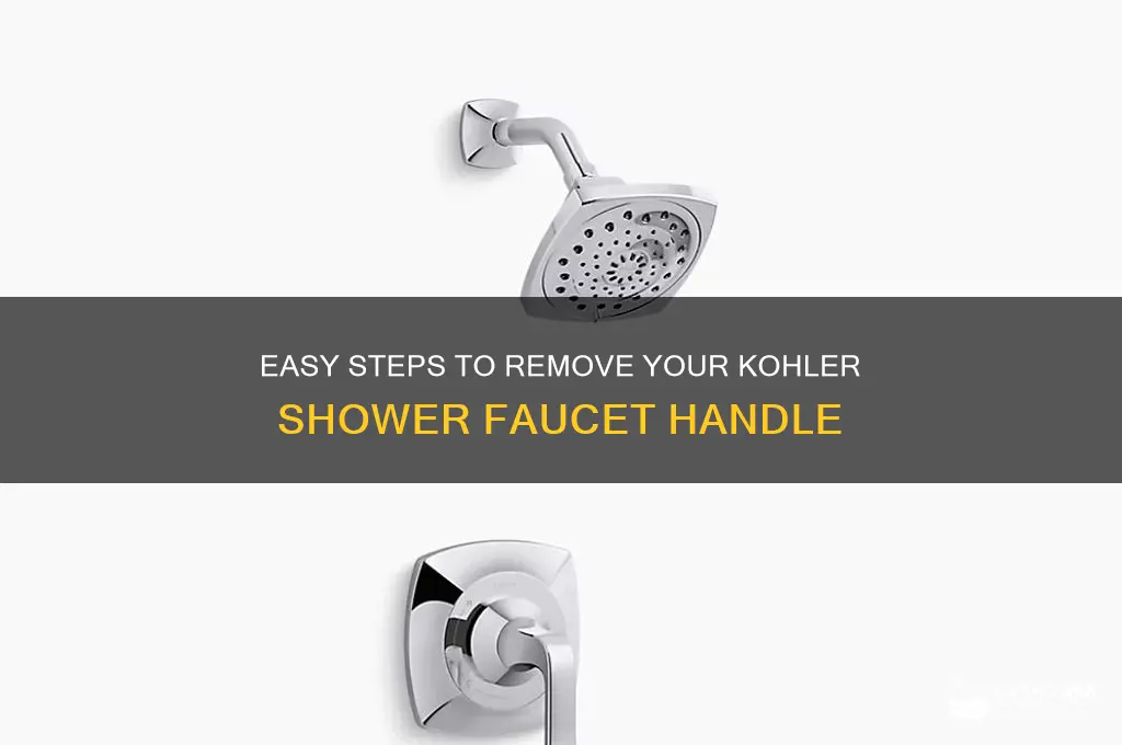how to take off kohler shower faucet