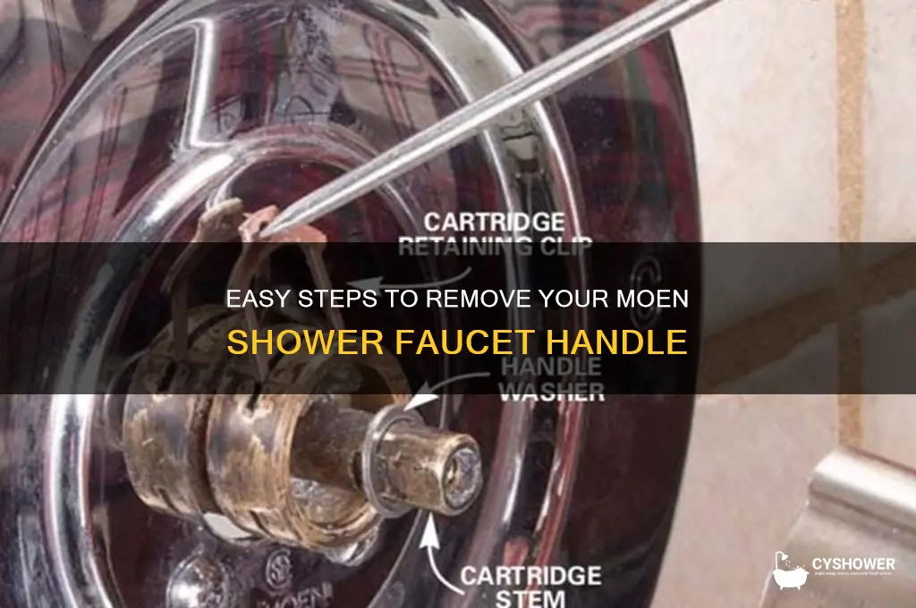 how to take off moen shower faucet