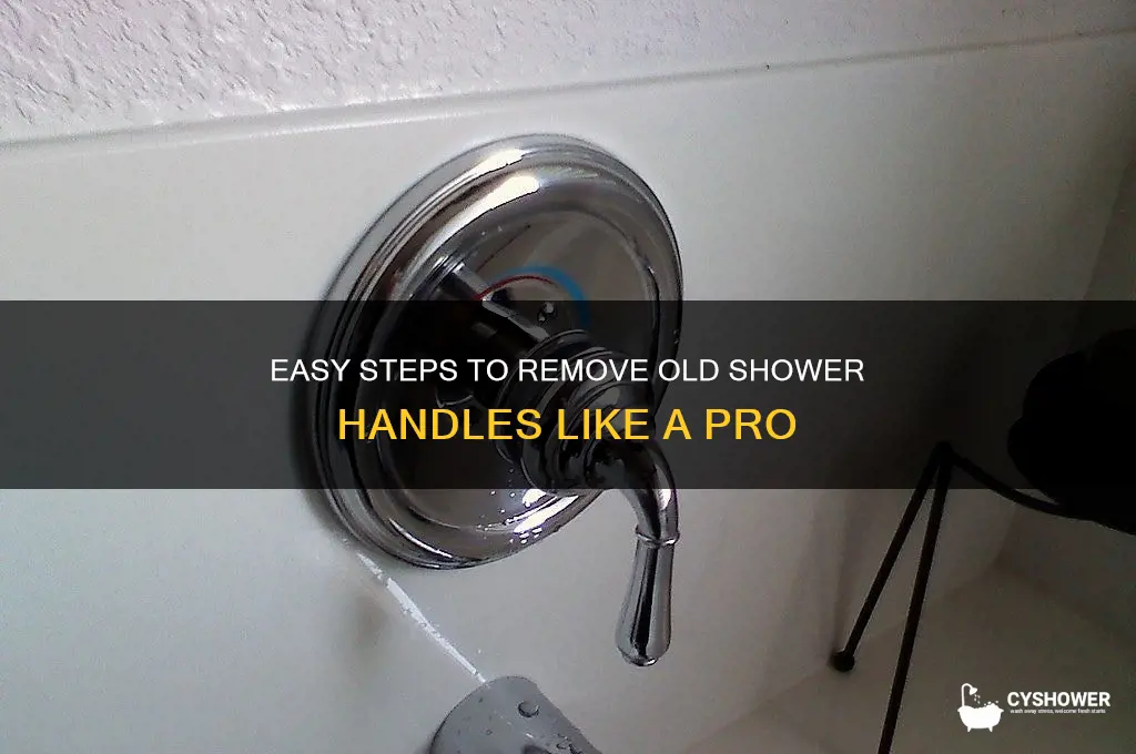 how to take off old shower handles