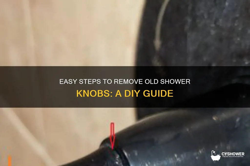 how to take off old shower knobs