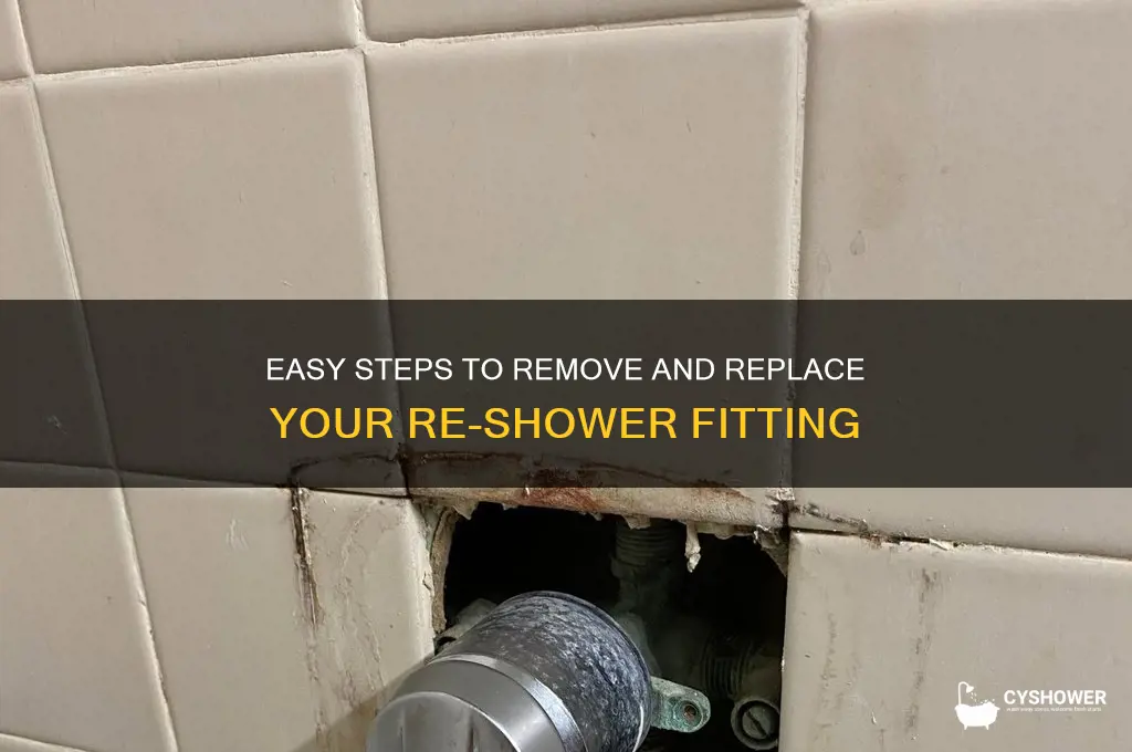 how to take off re shower fitting