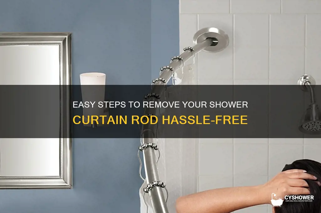 how to take off shower curtain rod