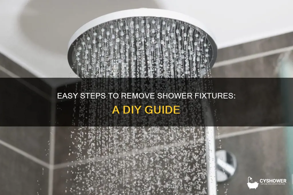 how to take off shower fixtures