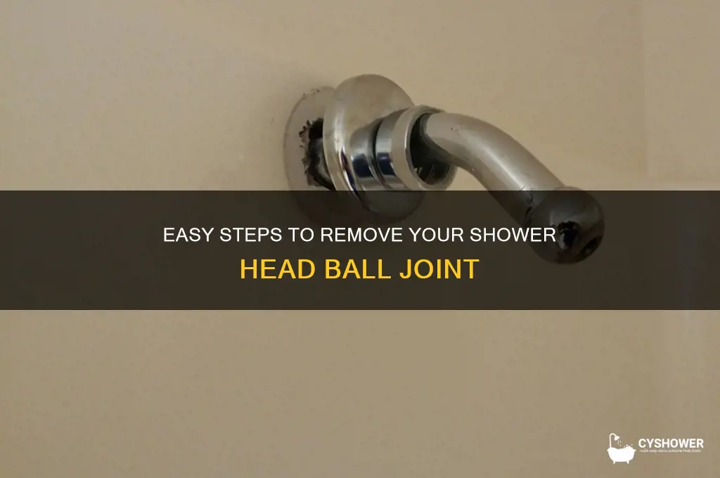 how to take off shower head ball