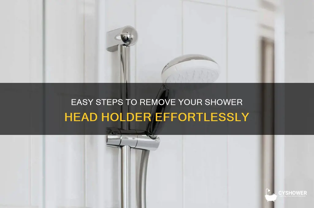how to take off shower head holder