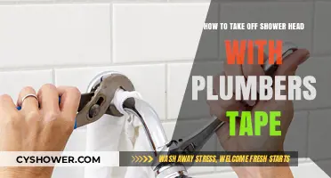Easy Guide: Removing Shower Head with Plumber’s Tape in Minutes