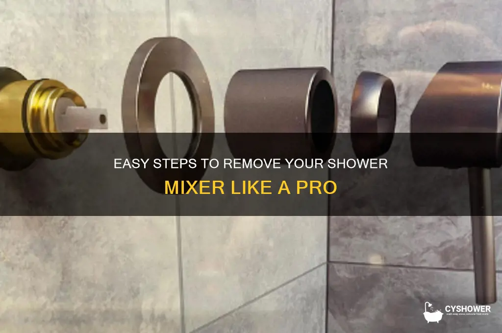 how to take off shower mixer