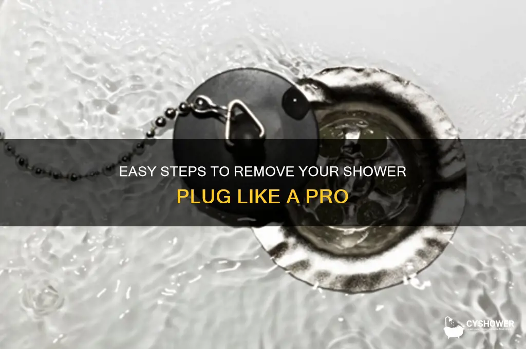 how to take off shower plug