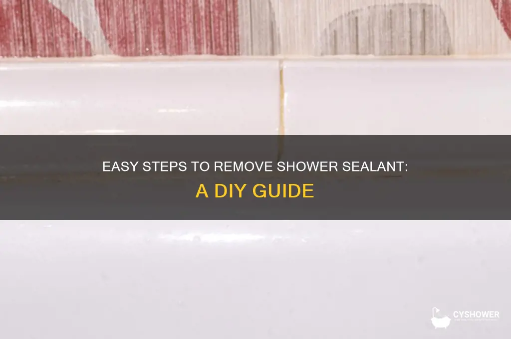 how to take off shower sealant