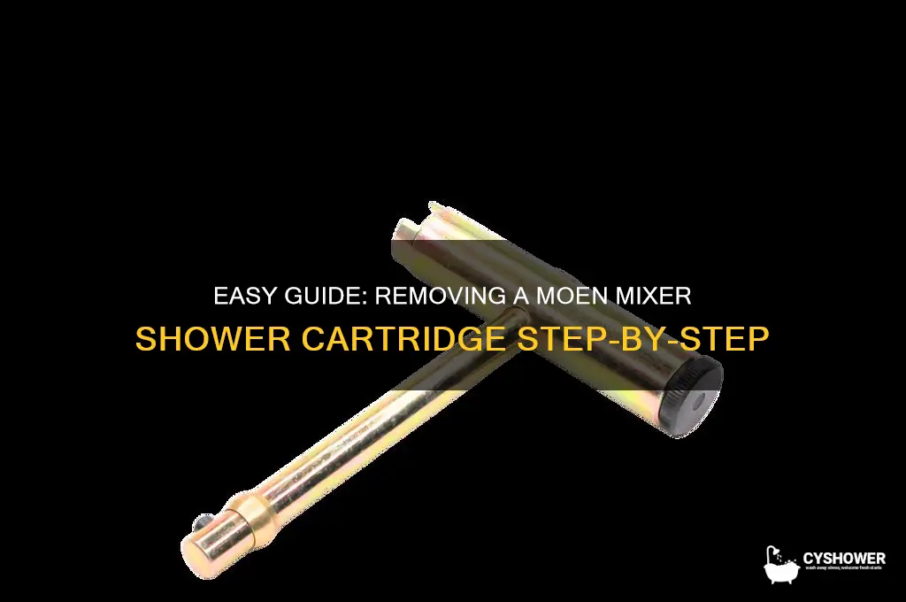 how to take out a shower cartridge moen mixer