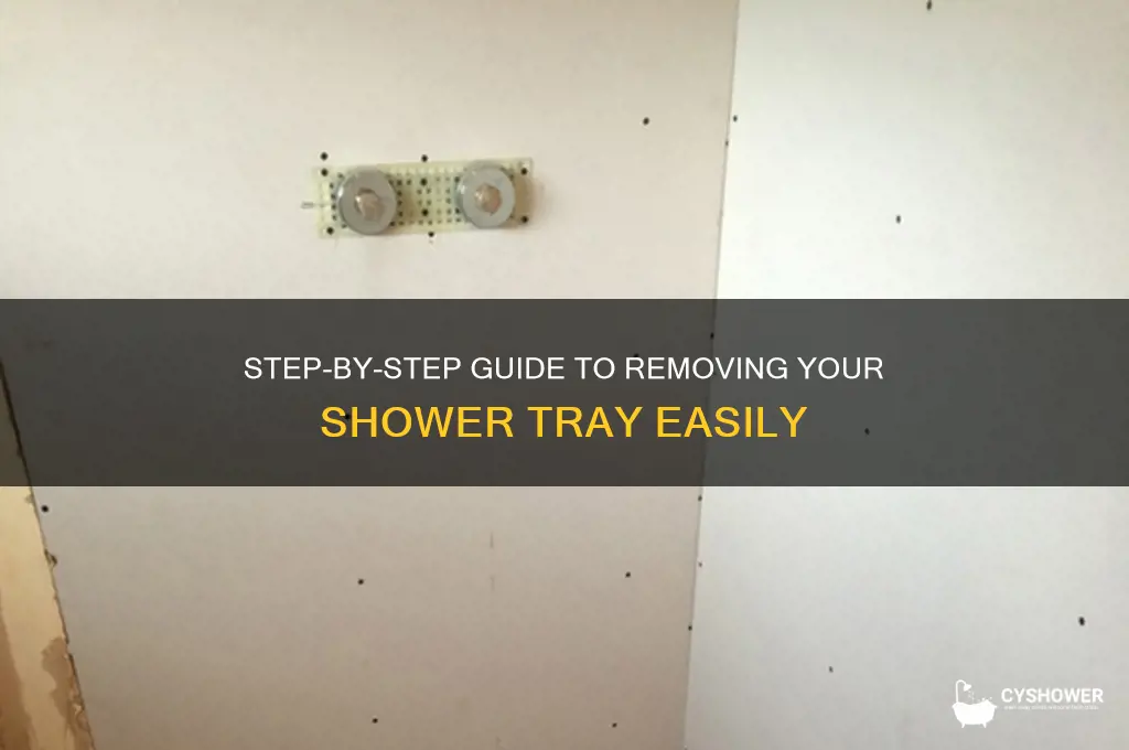 how to take out a shower tray
