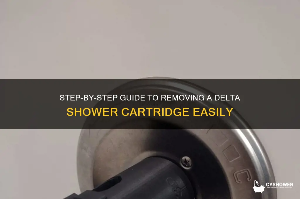how to take out delta shower cartridge