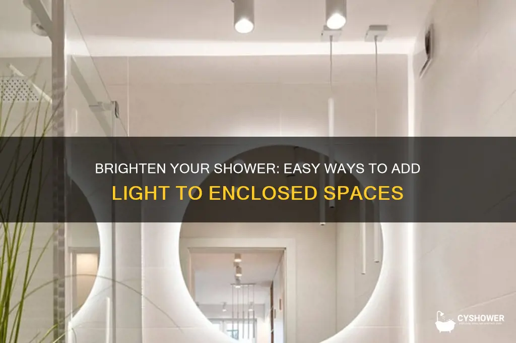 how to take out light from enclosed shower