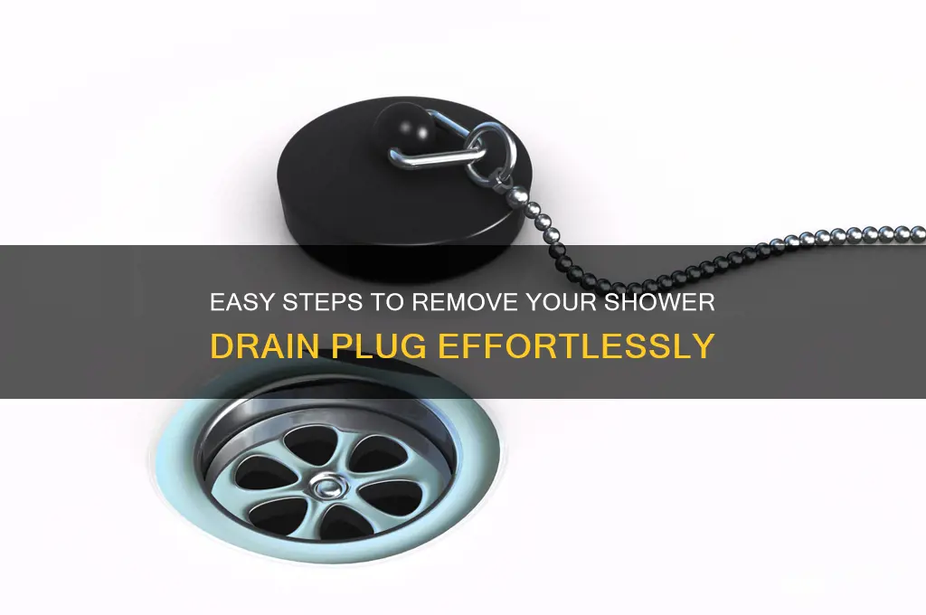 how to take out shower drain plug