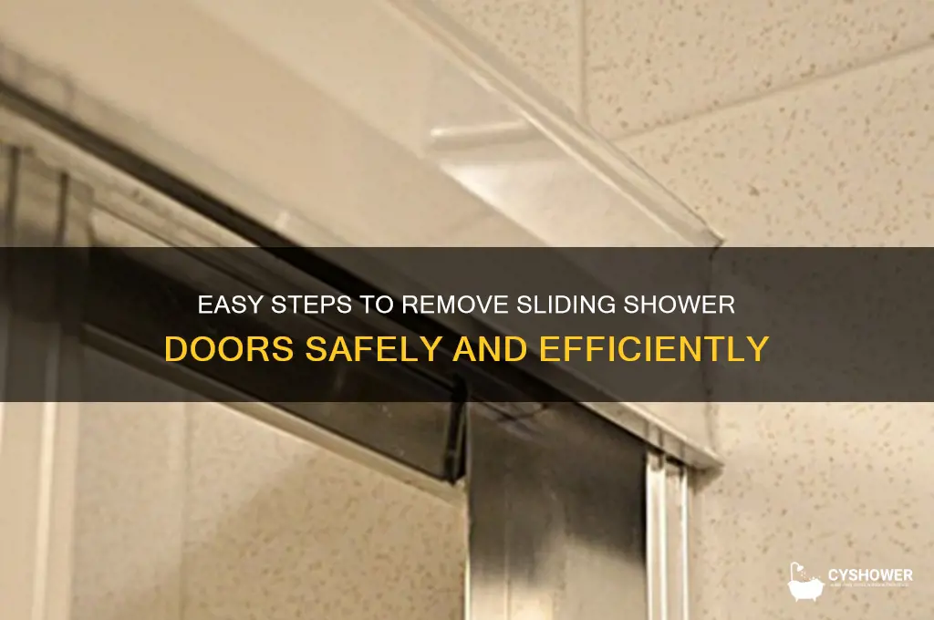 how to take out sliding shower doors