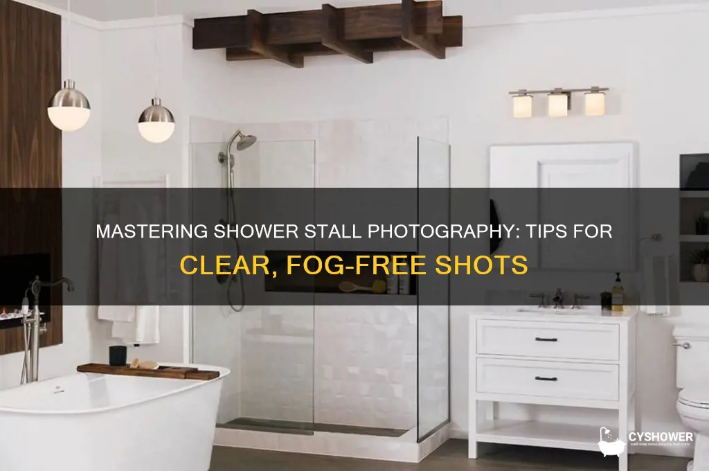 how to take picture over shower stall