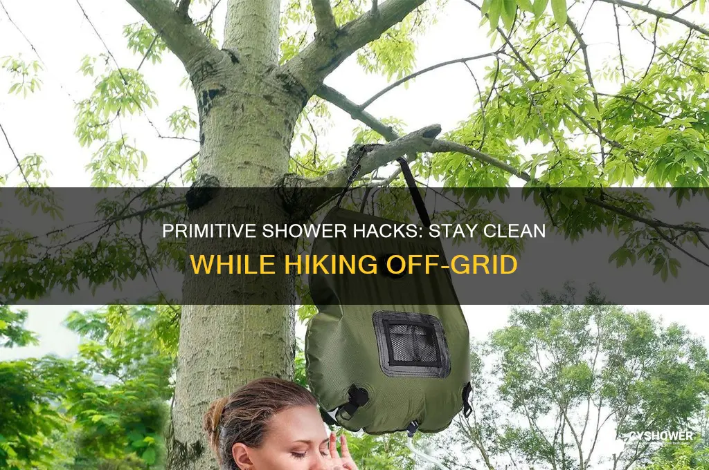 how to take primitive shower hiking