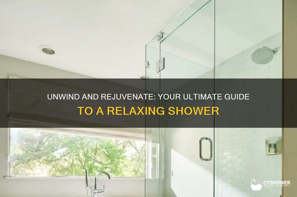 how to take relaxing shower