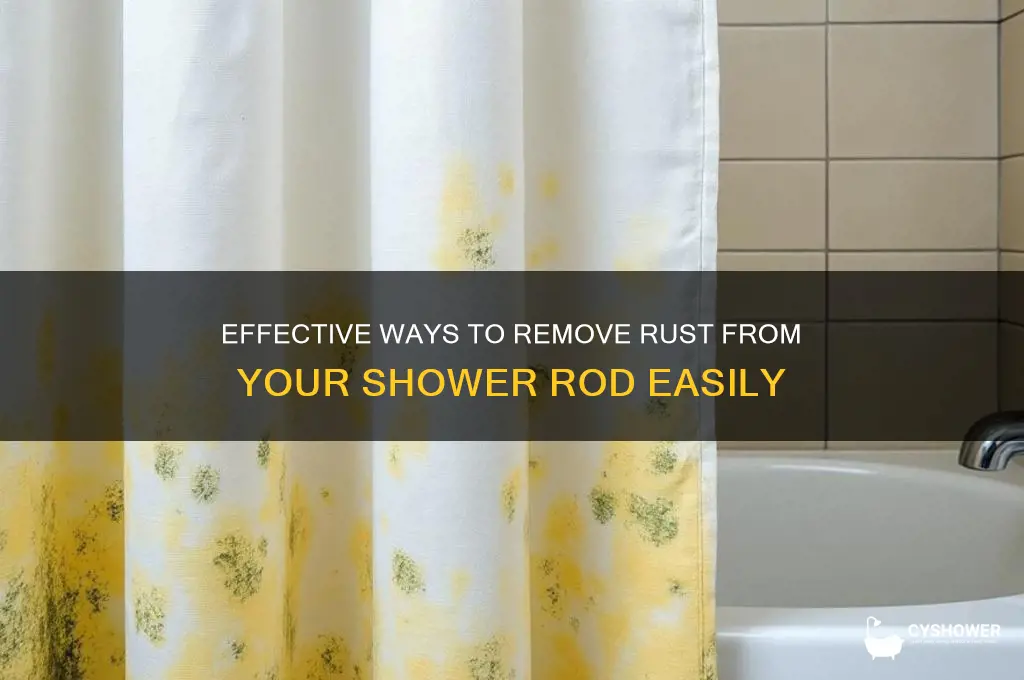 how to take rust off shower rod
