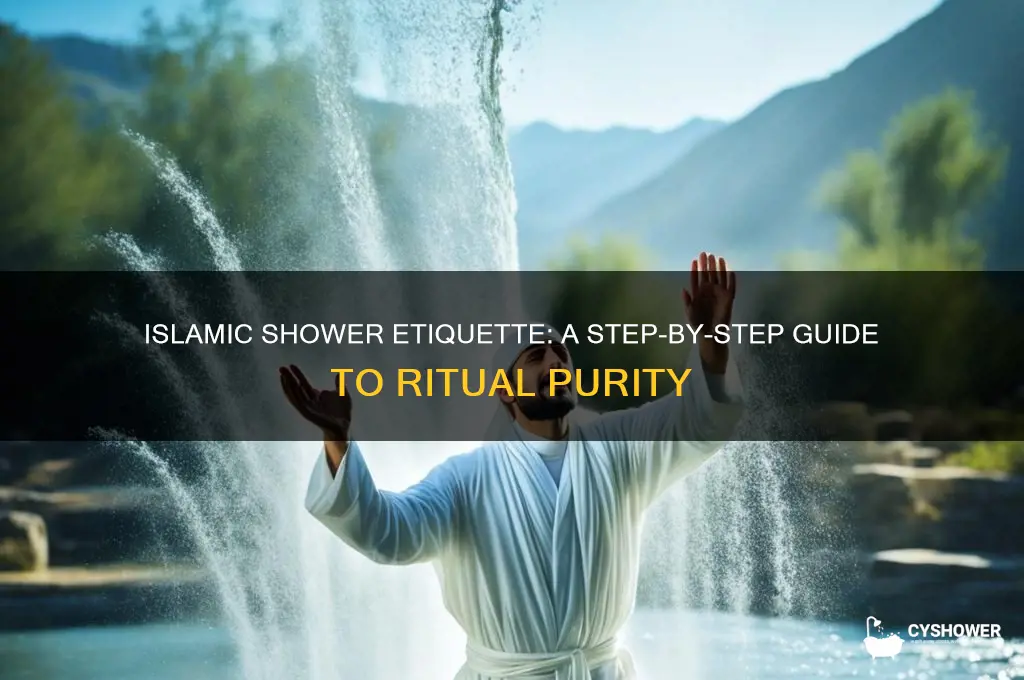 how to take shower according to islam