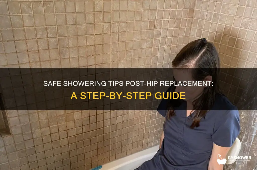 how to take shower after hip replacement