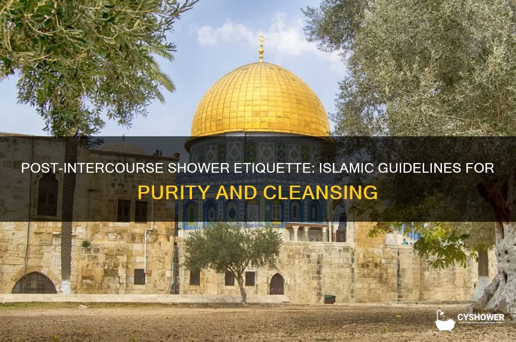 how to take shower after intercourse in islam