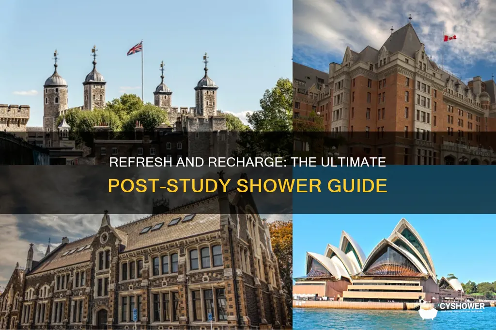 how to take shower after long study