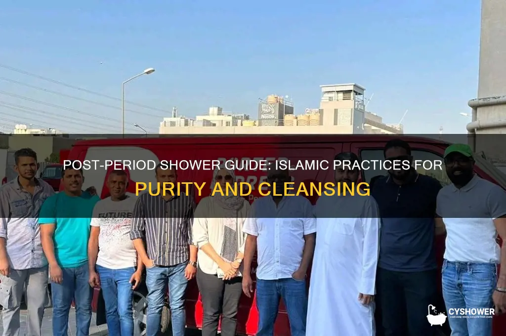 how to take shower after period in islam