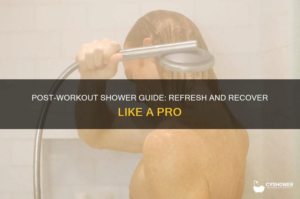 how to take shower after workout