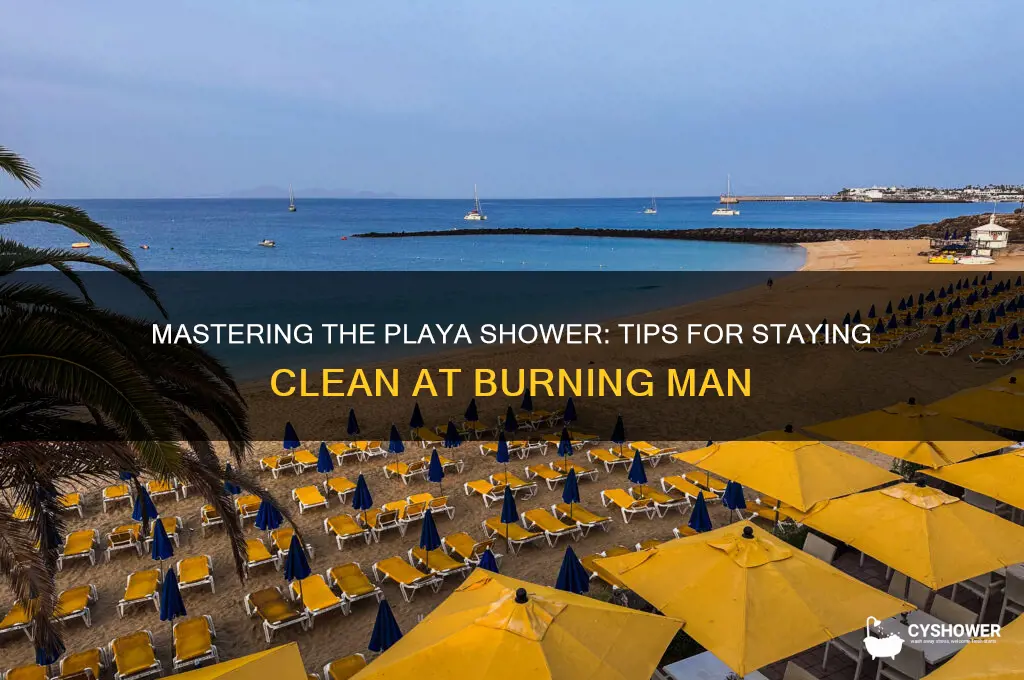how to take shower at burning man