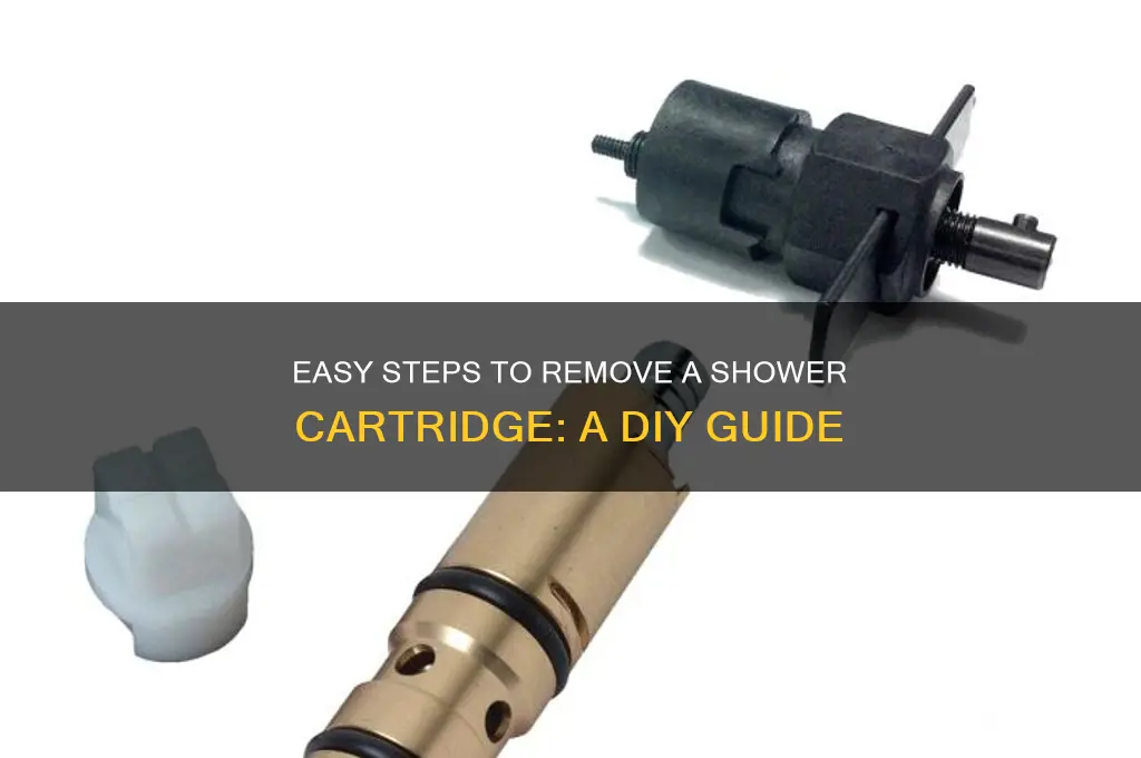 how to take shower cartridge out
