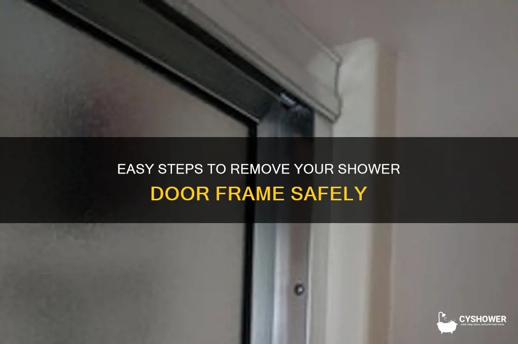 how to take shower door frame off