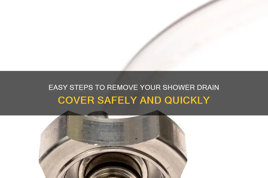 how to take shower drain cover off