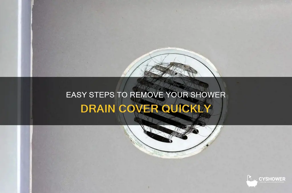 how to take shower drain off