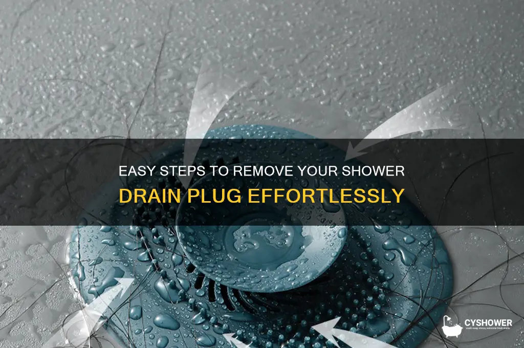 how to take shower drain plug off