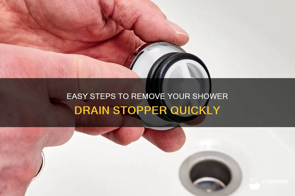 how to take shower drain stopper out