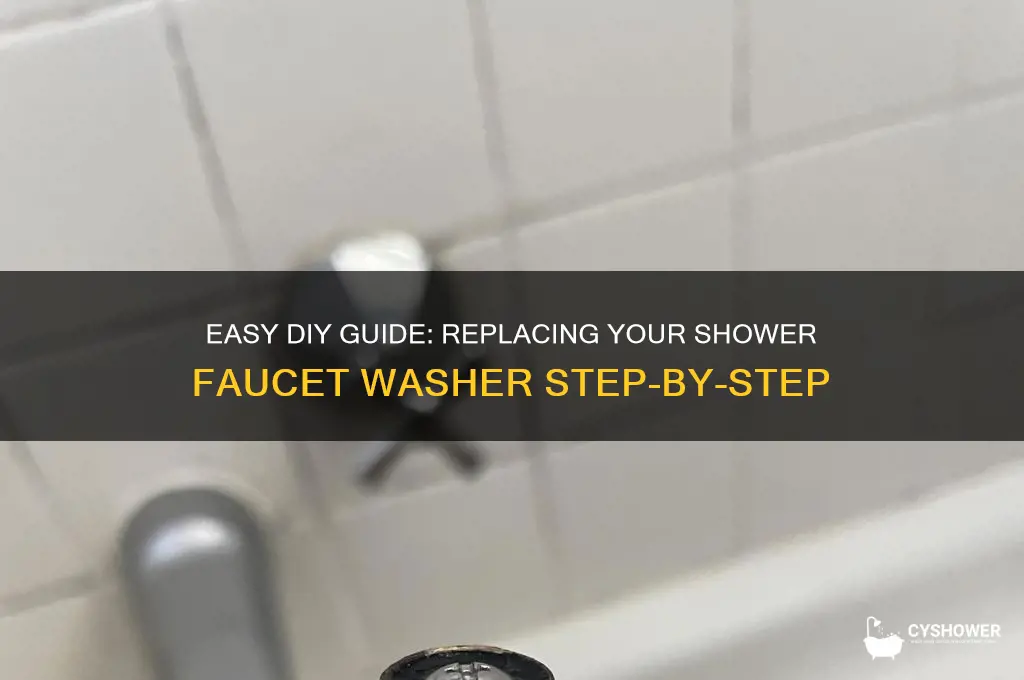 how to take shower faucet washer replacement