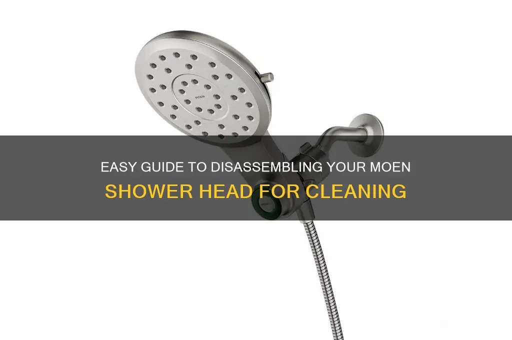 how to take shower head apart moem