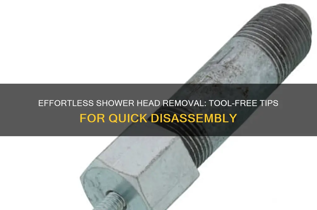 how to take shower head off without tools