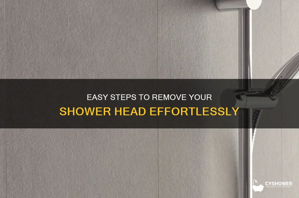 how to take shower head off