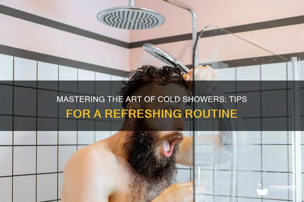 how to take shower in cold water