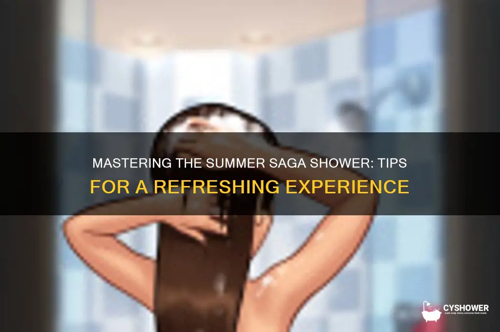 how to take shower in my summer saga