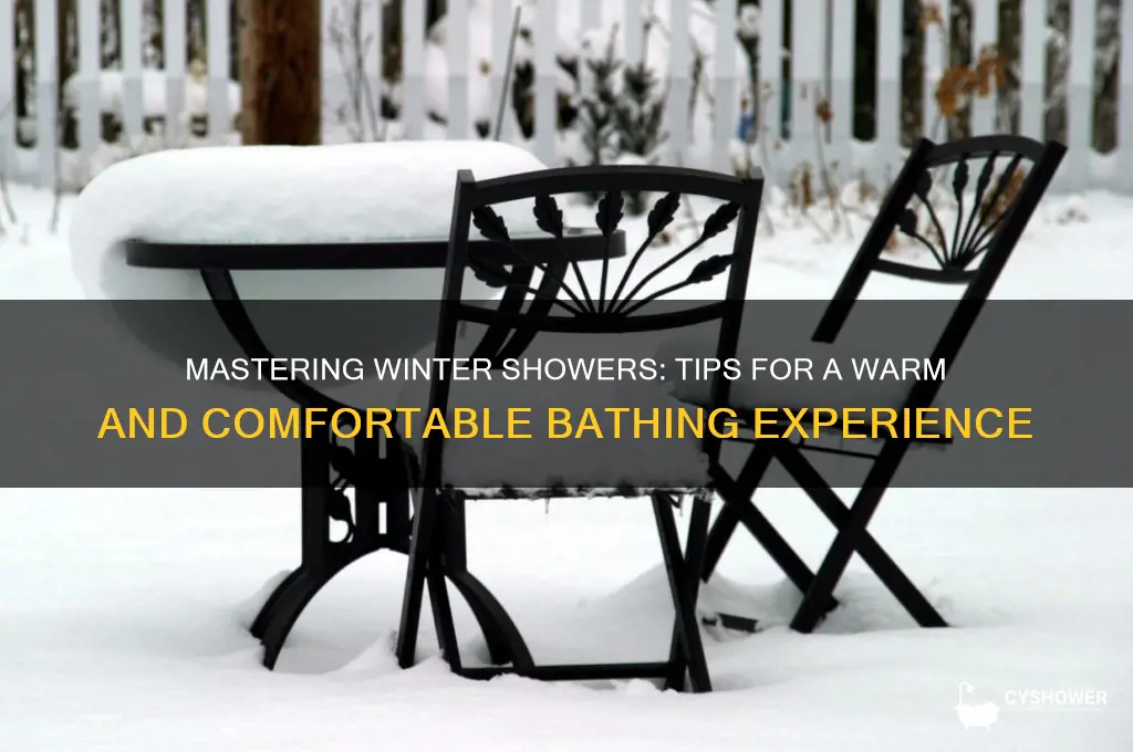 how to take shower in winter